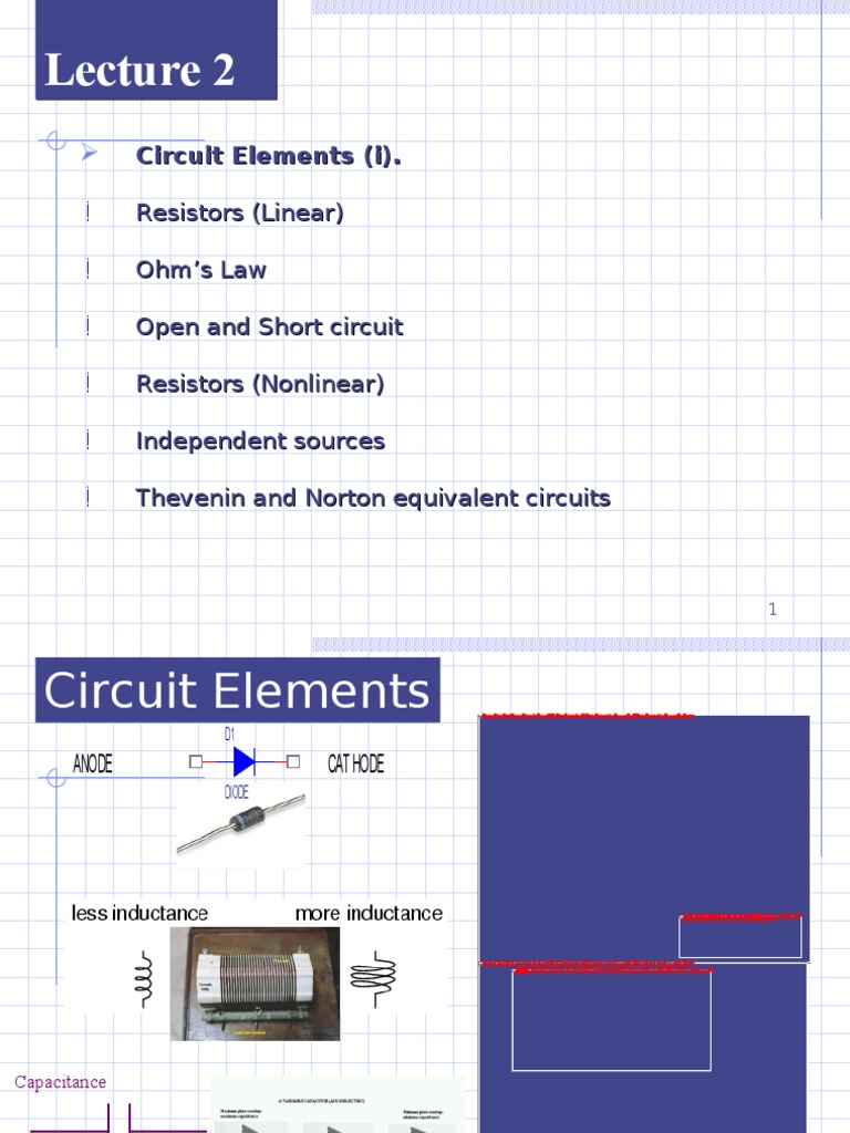 Understanding Circuit Elements and Resistors | PDF | Electrical Network ...