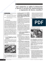 En Que Supuestos Se Aplica La Detraccion Cuando Se Presta El Servicio de Mantenimiento o Reparacion de Bienes Muebles