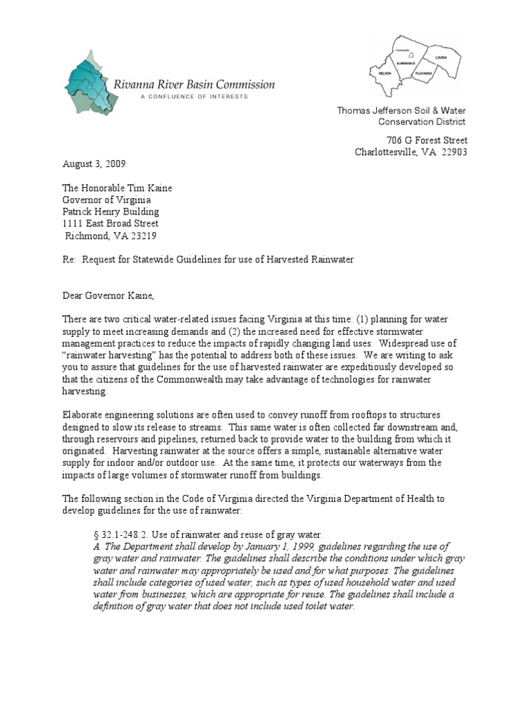 Rainwater Harvesting Letter Stormwater Hydrology And Urban Planning