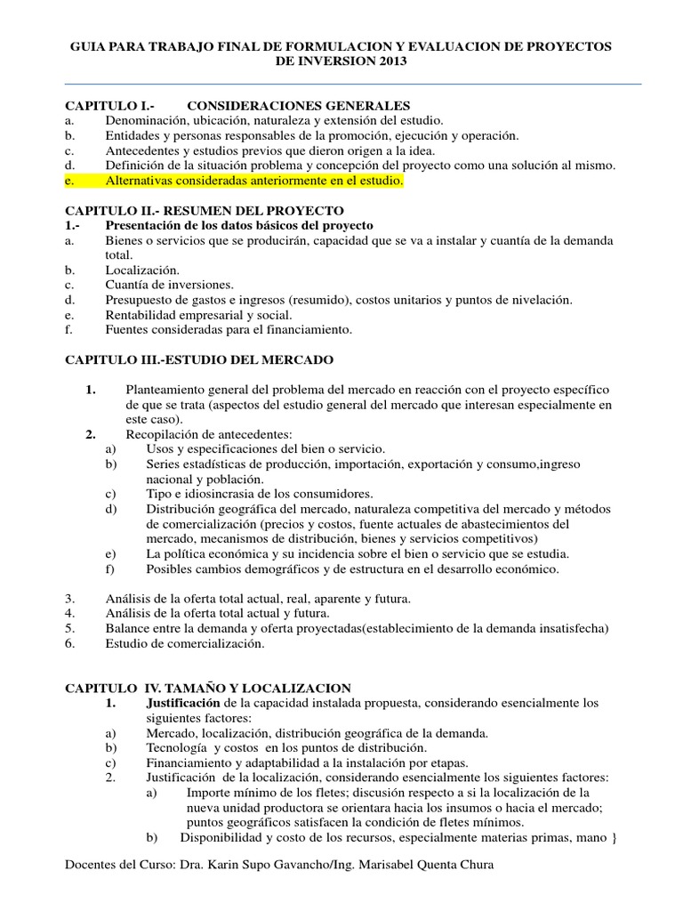 Guía para Evaluación de Proyectos 2013 | PDF | Presupuesto | Costo