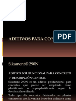 Dosificacion de Aditivos