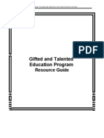 Gifted and Talented Education Program: Resource Guide