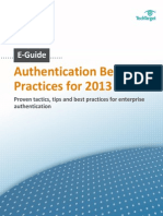 Authentication Best Practices For 2013