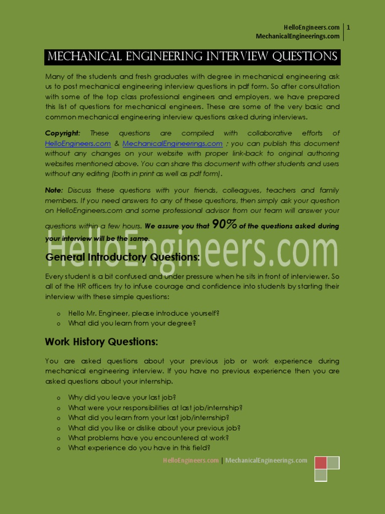 Mechanical engineering interview questions.pdf Steam Engine