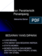 A.besaran Parakteristik Penampang