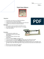 Triple Beam Balance