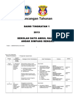 Contoh Pemetaan Rancangan Tahunan Dengan DSP