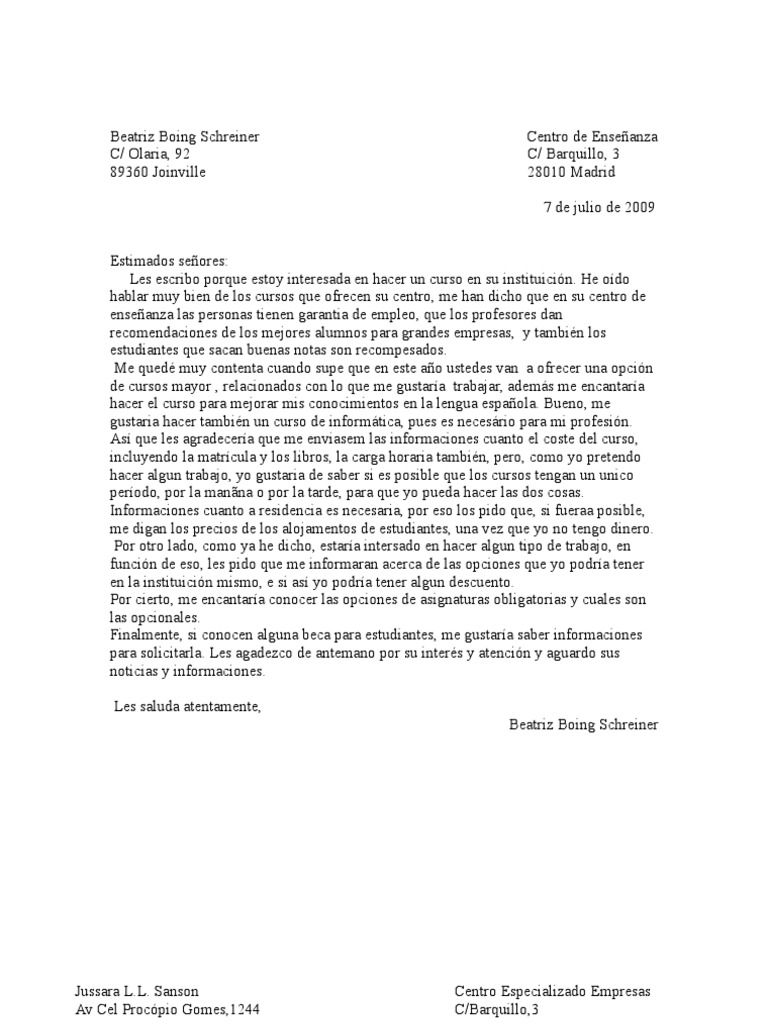 Cartas Formales de Los Alumnos  PDF  Gestión de recursos humanos