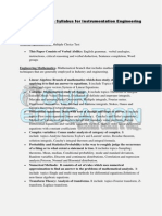 Gate 2014 Exam Syllabus For Instrumentation Engineering PDF
