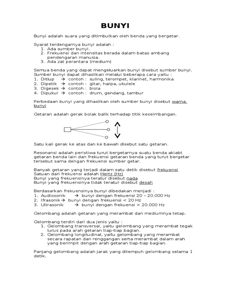 Banyaknya Getaran Yang Terjadi Disebut Enak
