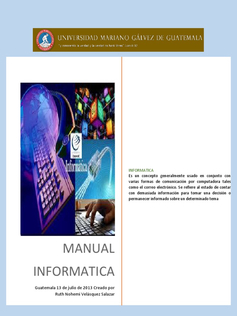Certificado Depresión adiós Manual de Informatica-2 | PDF | Hardware de la computadora | Microsoft  Windows