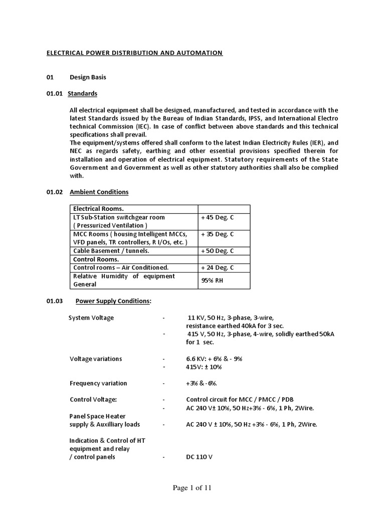 Electrical Power Distribution Design | PDF | Programmable Logic ...