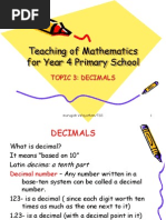 Topic 3 (Decimal) - Y4 09