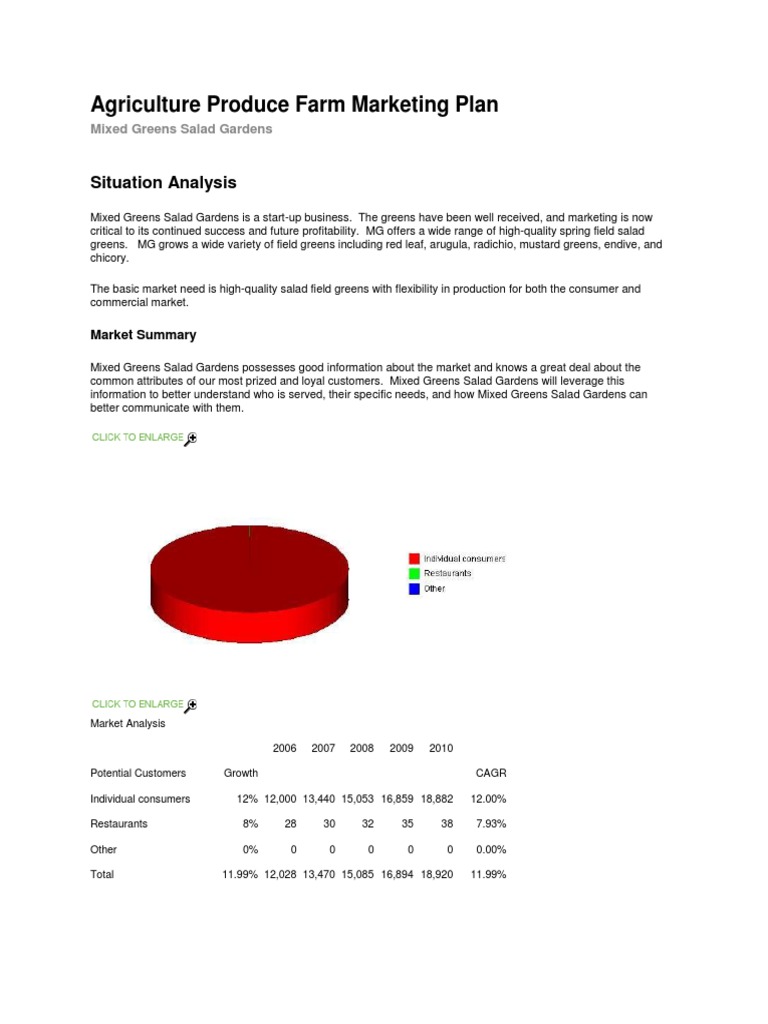 Agriculture Produce Farm Marketing Plan | PDF | Supermarket | Restaurants