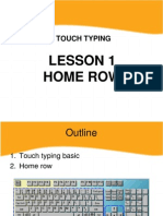 Touch Typing - Lesson1-Home Row