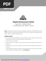 Simplex Infra PDF