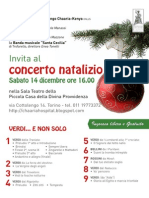 Locandina Concerto di Natale 2013