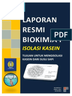 Laporan Percobaan Biokimia I ISOLASI KASEIN PDF