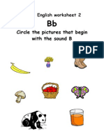 Circle The Pictures That Begin With The Sound B: KG1 English Worksheet 2