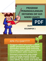 Program Penanggulangan Defisiensi Zat Gizi Makro (Gaky