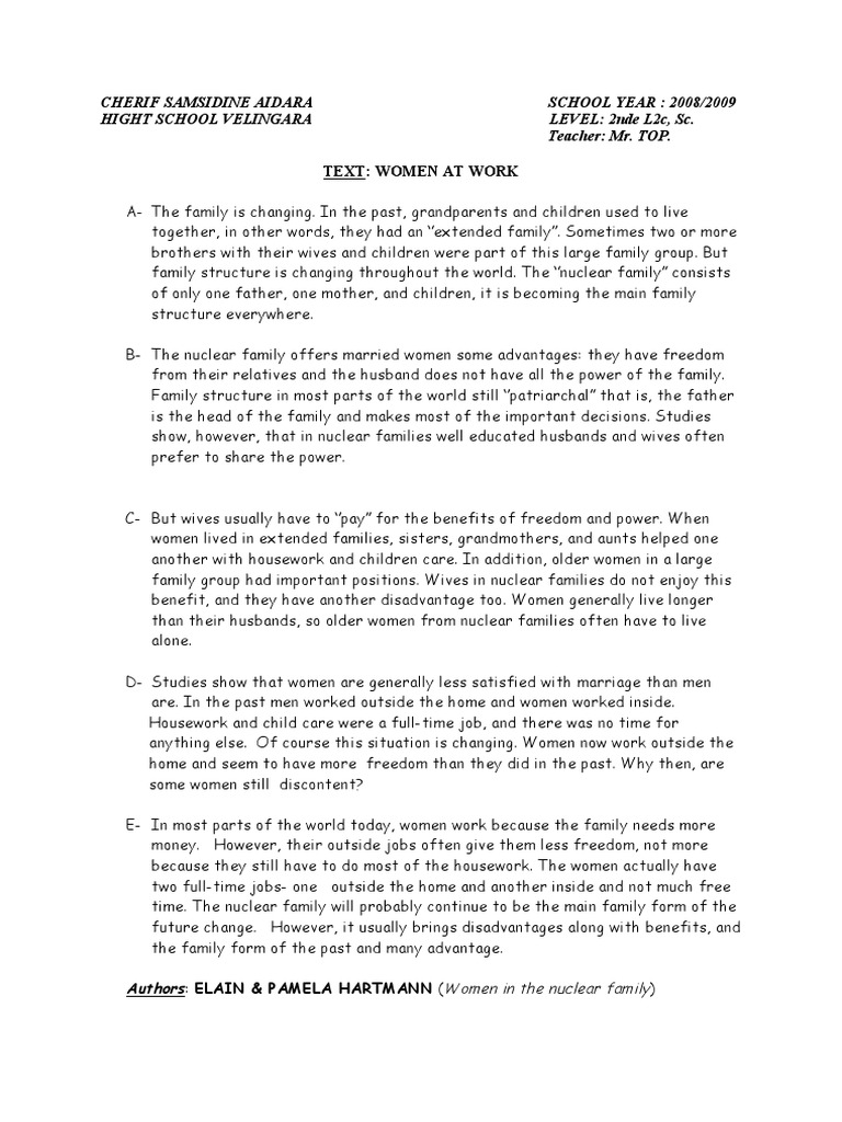 TEXT (Women at Work) | PDF | Wellness | Lifestyle