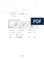 Calculating static moment and stresses in a beam section