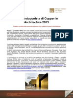Copper in Architecture 2013 - i Vincitori