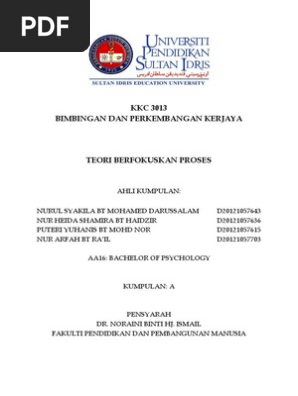 Teori Kerjaya Pdf