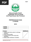 Soalan ujian Bahasa Melayu prasekolah