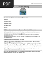 Career Cruising Worksheet