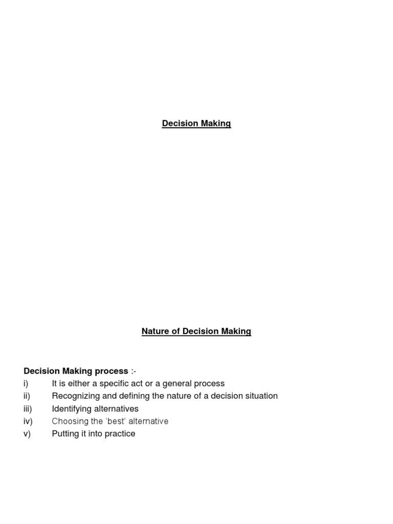 Decision-Making Styles and Processes | PDF | Decision Making | Rationality