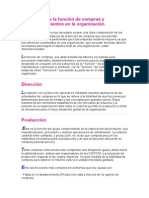 Relaciones de La Función de Compras y Abastecimientos en La Organización