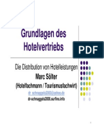 Distributionspolitik in Der Hotellerie