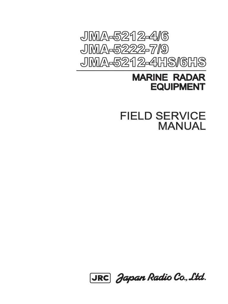 JMA5200mk2 Field Service Manual PDF Radar Power Supply