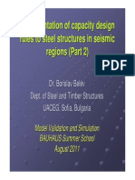 Implementation of Capacity Design Rules To Steel Structures in Seismic Regions (Part 2)