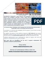Catalogo Negozio Esoterico Online e Studio Di Cartomanzia Magico Sole Aggiornato A Novembre 2013 PDF