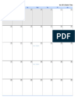 Calendar 2013-11-01 2050-01-02