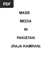 Mass Media in Pakistan by Raja Kamran