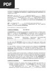 Documento Privado Sobre Reconocimiento de Deuda