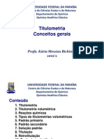 Titulometria: conceitos e métodos