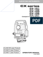 Manual Sokkia CX