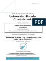 Carta Universidad Popular Noviembre 2013