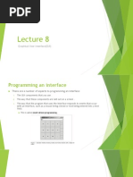 Lecture 8 Graphical User Interface