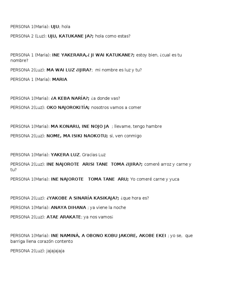 Dialogo en Warao PDF