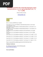 Installing Oracle9i 32-Bit On Red Hat Enterprise Linux Advanced Server 4, 3, 2.1