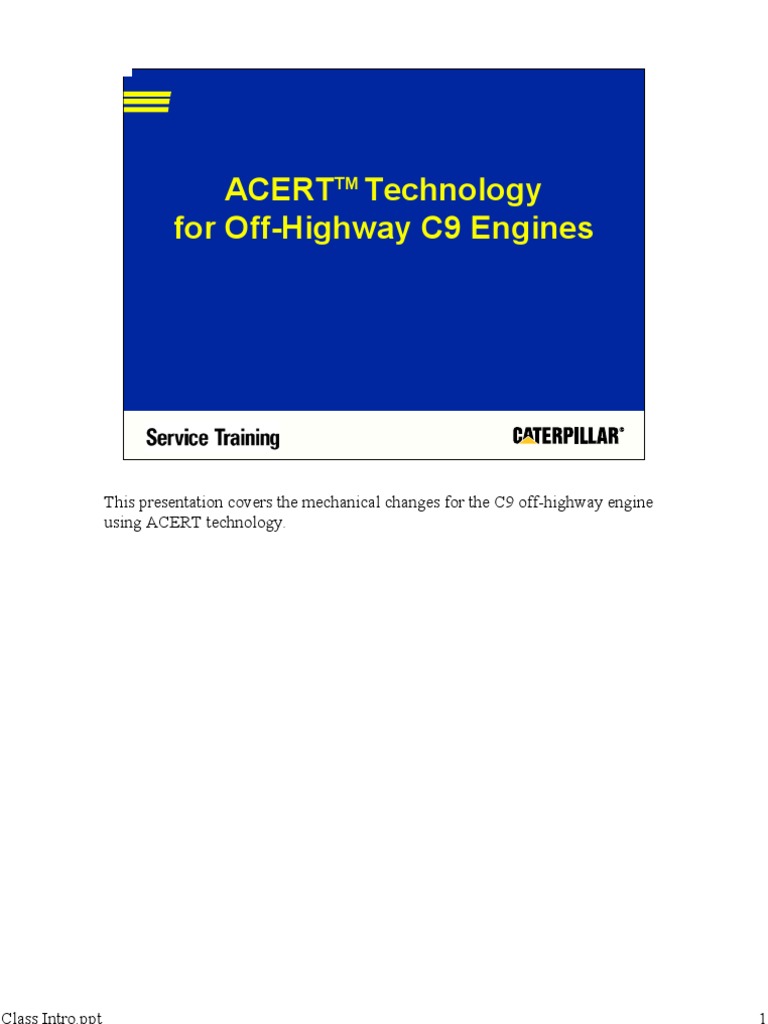 c9 Machine Acert 2 | PDF | Turbocharger | Fuel Injection