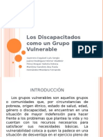 Discapacitados como grupo vulnerable