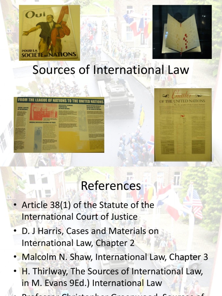 Sources of International Law Explained | PDF | International Law | Treaty