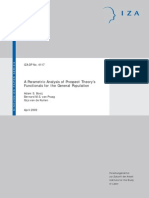 A Parametric Analysis of Prospect Theory's Functionals For The General Population