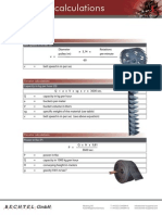Belt Speed in M/sec (V) Elevator Calculations